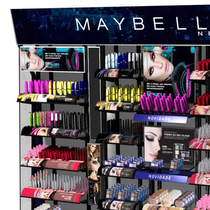 Maybelline - Projeto de móvel expositor de maquiagem